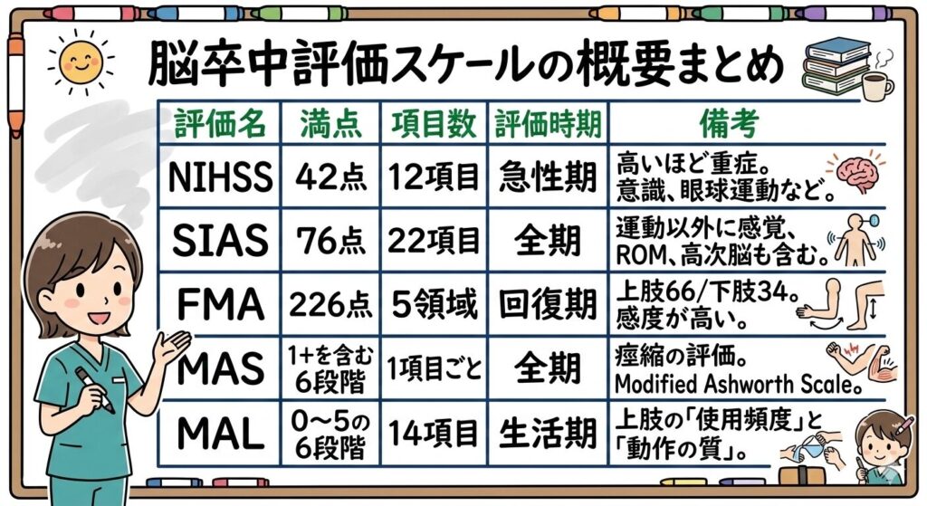 作業療法士　国家試験　脳卒中　評価　スケール　
