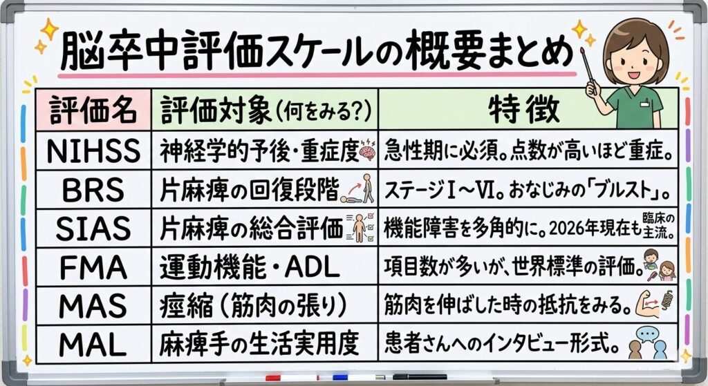 作業療法士　国家試験　脳卒中　評価　スケール　概要