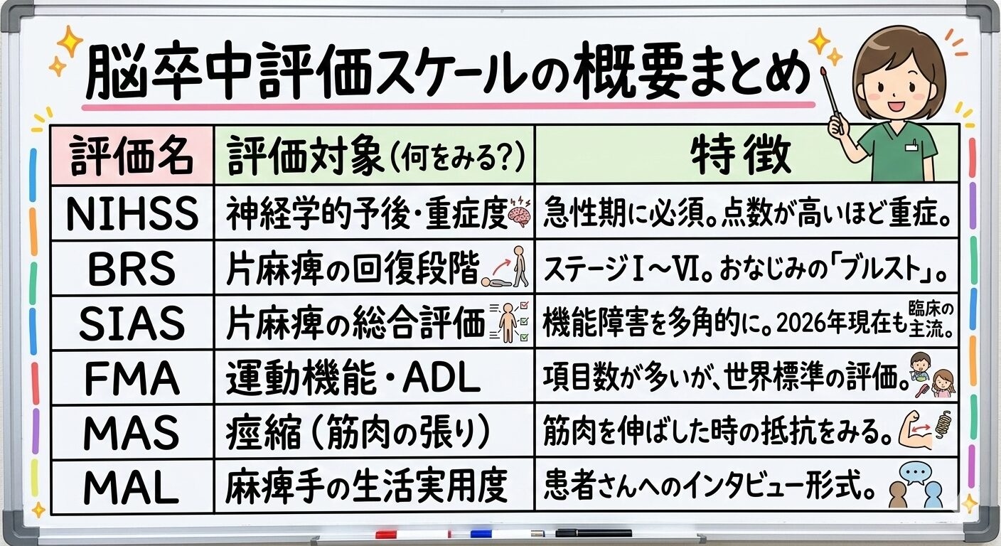 作業療法士　国家試験　脳卒中　評価　スケール　概要