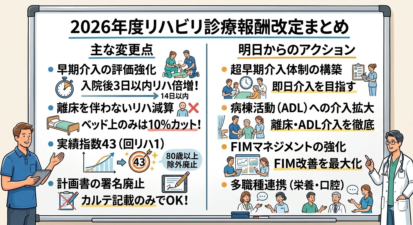 2026年　リハビリ　診療報酬改定